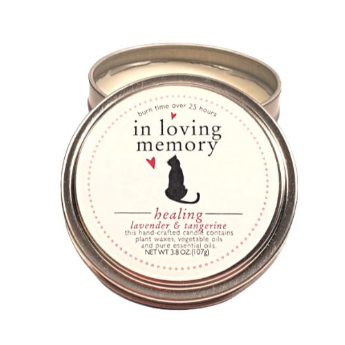 Cat Lovers 'In Loving Memory' Sympathy Candle 