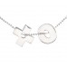  Sterling Silver X&O Necklace with matching X&O Earrings