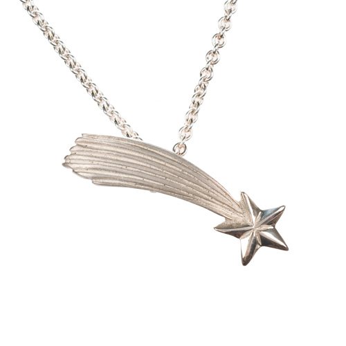 I'm Going Home Like A Shooting Star Silver Necklace