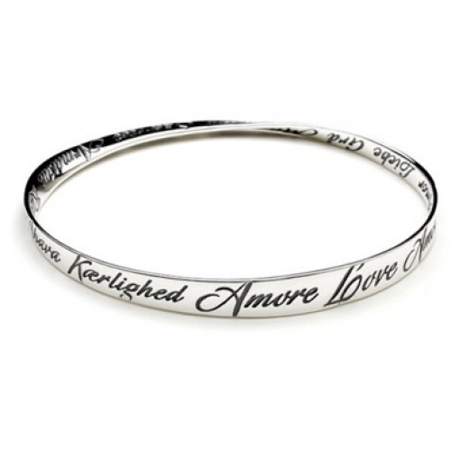 Love In Many Languages Mobius Bracelet
