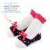 Ava Baby Socks with a pink bow