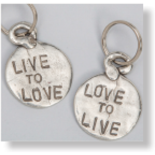 Live to Love, Love to Live Key Ring by Tamara Hensick 