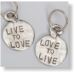 Live to Love, Love to Live Key Ring by Tamara Hensick 