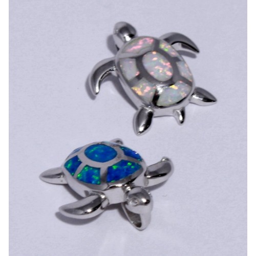 Sea Turtle Opal Sterling Silver Fertility Necklace