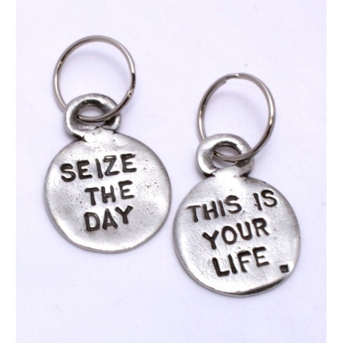 This is Your Life, Seize the Day Key Ring by Tamara Hensick 