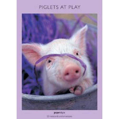 Piglets At Play Notecards 
