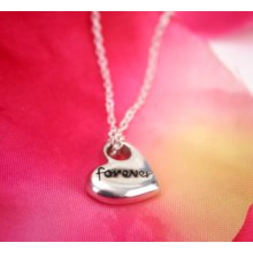 Forever Heart Silver Necklace 