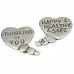 Thinking of you, Happy & Healthy & Safe Heart bubble coin by Tamara Hensick 